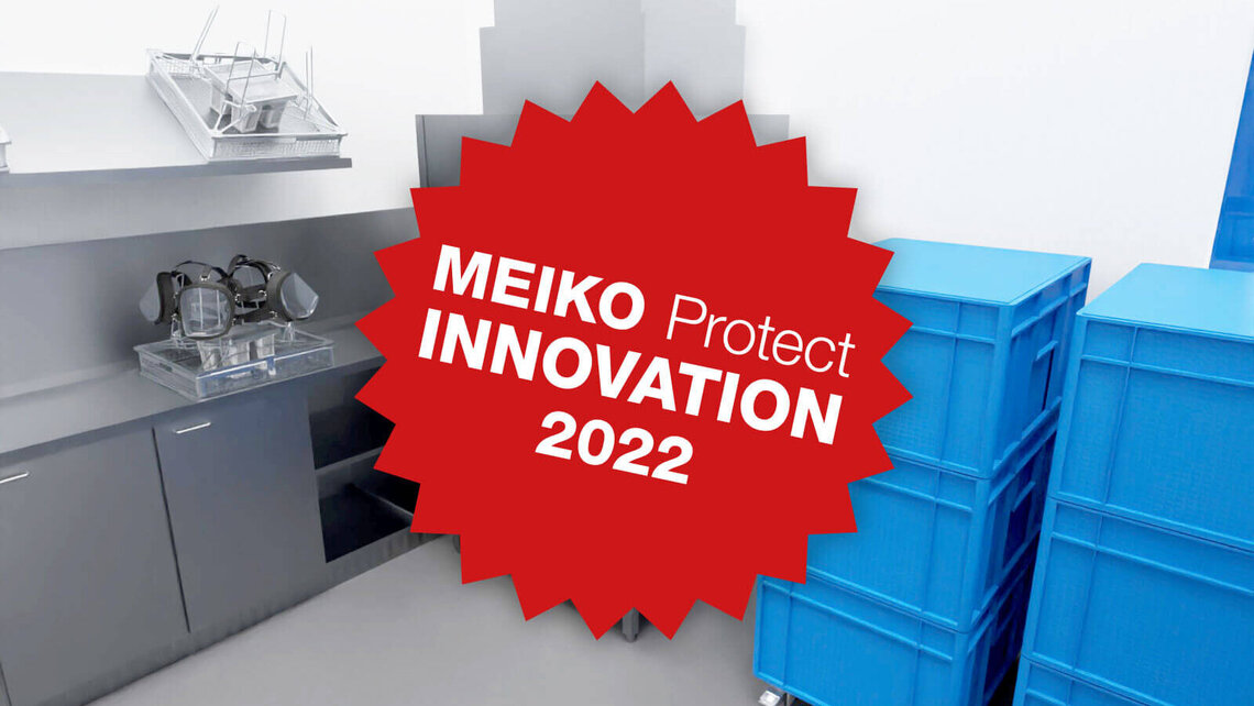 Important component of every new respiratory protective equipment workshop: Device for mechanical pre-cleaning of PPE TopClean D from MEIKO