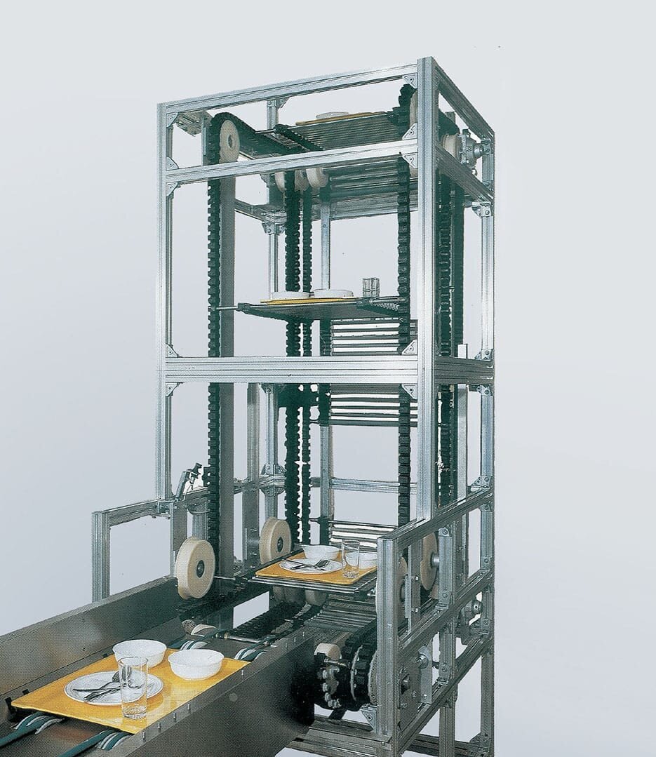 vertical conveyor accordion