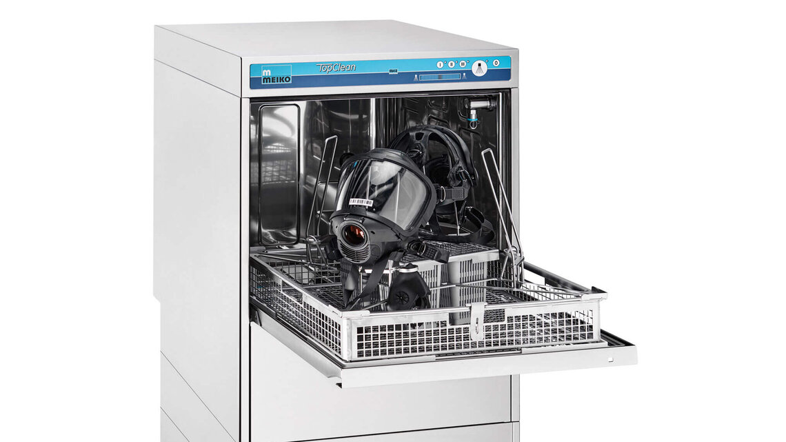 MEIKO TopClean-M mit Unterschrank für ergonomische Arbeitshöhe MEIKO TopClean-M mit Unterschrank für ergonomische Arbeitshöhe