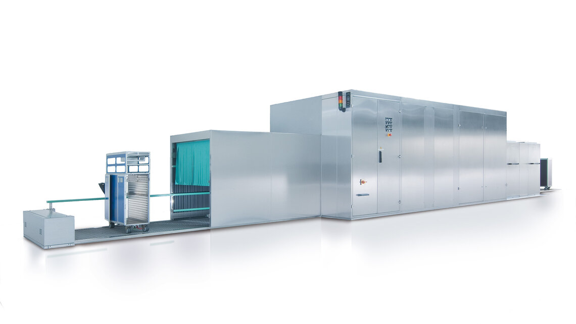 exterior of container washing plant